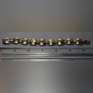 Available! COPY - Silver and abalone linked bracelet